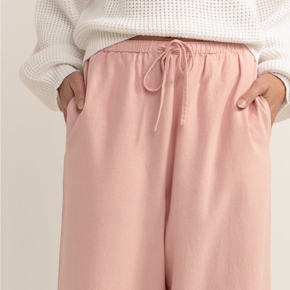 Rhythm Classic Draw String Pant - Rose - Picture 2 of 6
